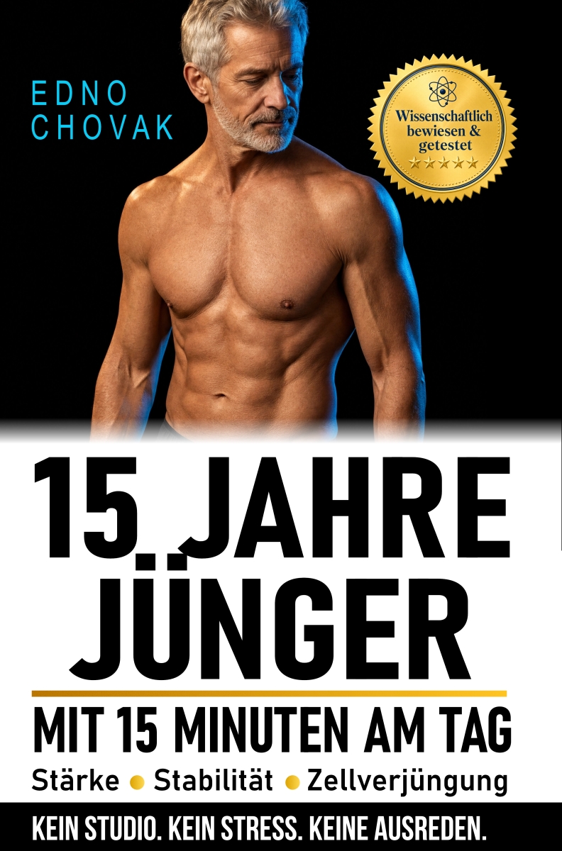 Buchtitel: 15 Jahre jünger mit 15 Minuten am Tag